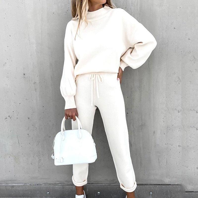 Women's Loungewear Set Elegant Comfortable Tracksuit
