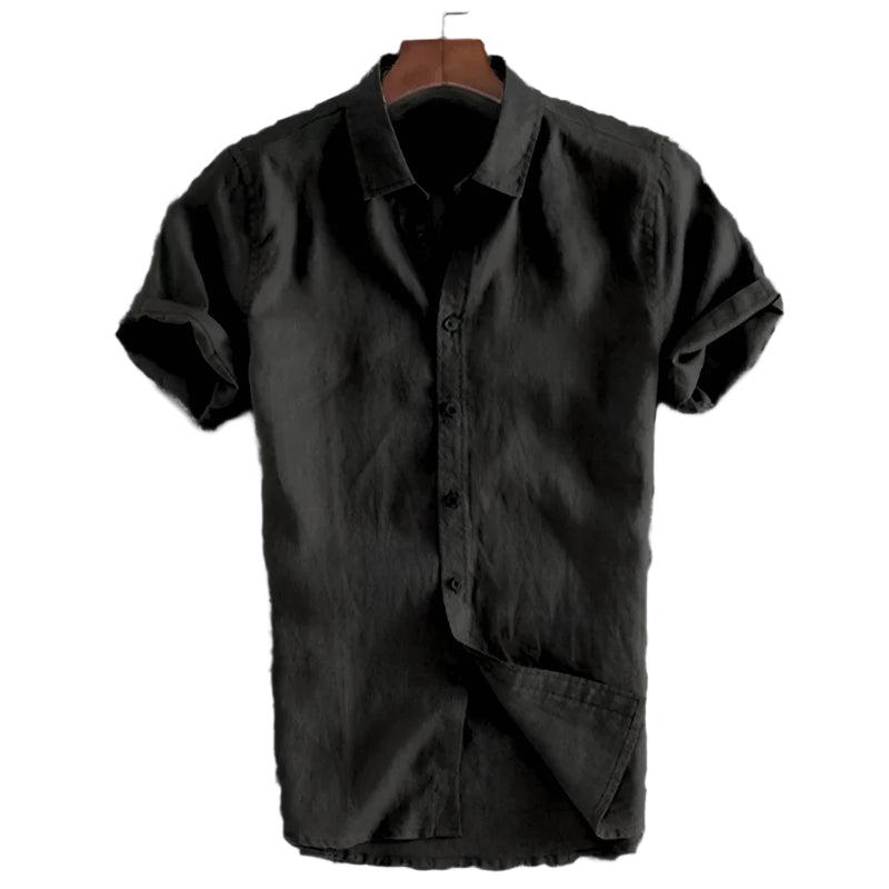 Sunset Lane Button-Down | Men’s Casual Lapel Short Sleeve Shirt - northernnomad