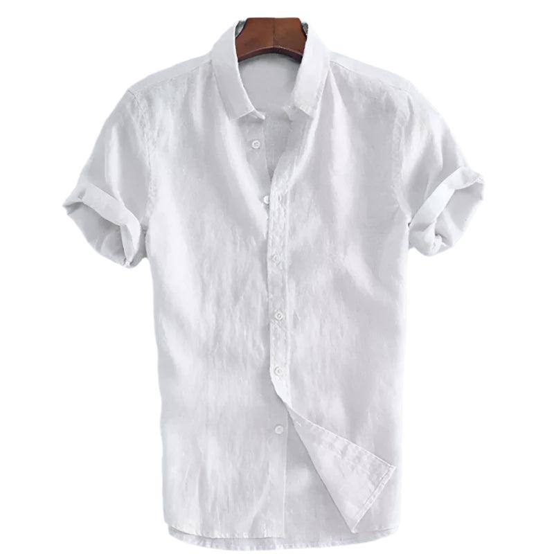 Sunset Lane Button-Down | Men’s Casual Lapel Short Sleeve Shirt - northernnomad
