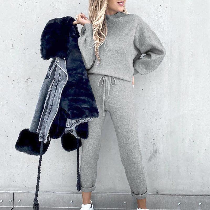 Women's Loungewear Set Elegant Comfortable Tracksuit