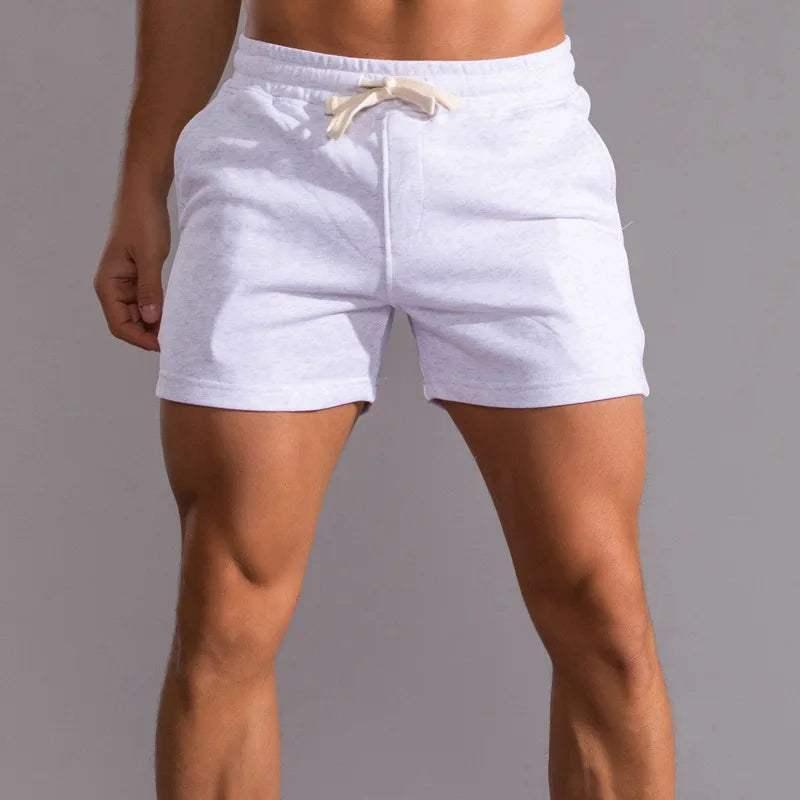 Men’s Casual Shorts Cotton - Elastic Waistband - Breathable - Adjustable Fit - Side Pockets