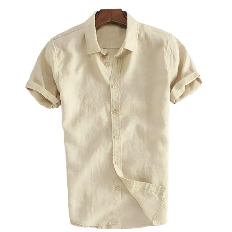 Sunset Lane Button-Down | Men’s Casual Lapel Short Sleeve Shirt - northernnomad