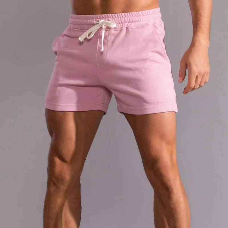 Men’s Casual Shorts Cotton - Elastic Waistband - Breathable - Adjustable Fit - Side Pockets