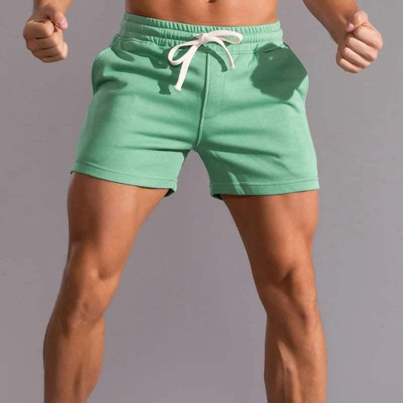 Men’s Casual Shorts Cotton - Elastic Waistband - Breathable - Adjustable Fit - Side Pockets