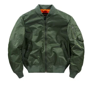 Men's Lightweight Bomber Jacket with Zipper