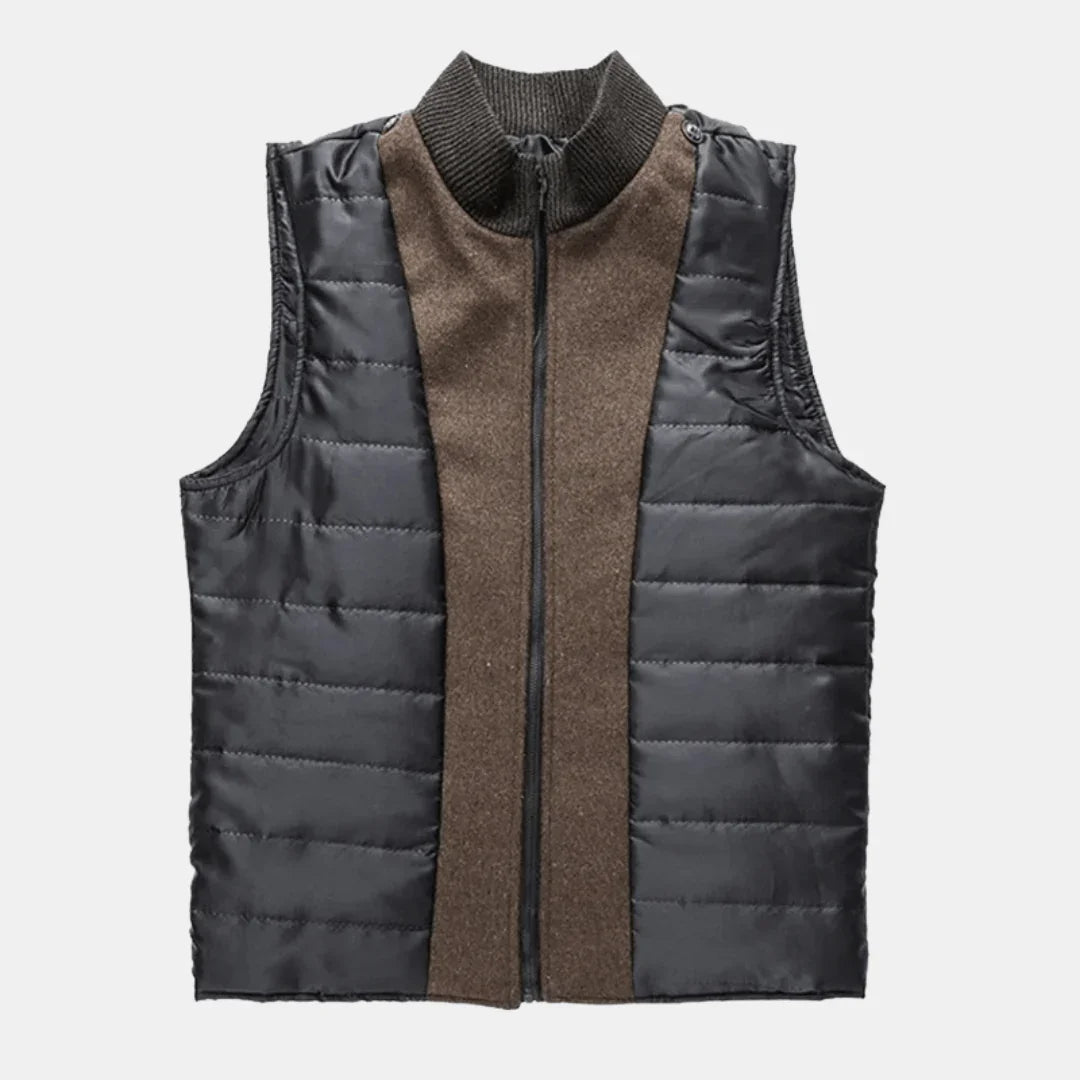 Men's Elegant High Neck Layered Coat