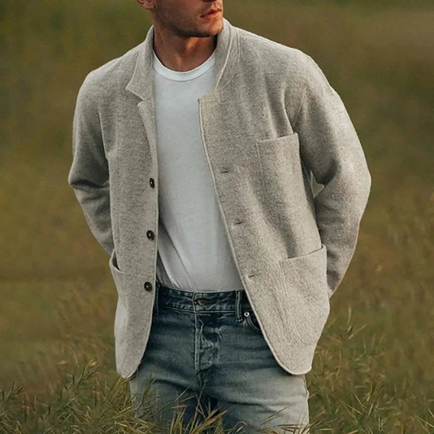 Men's Casual Blazer High-Quality Fabric Elegant Design