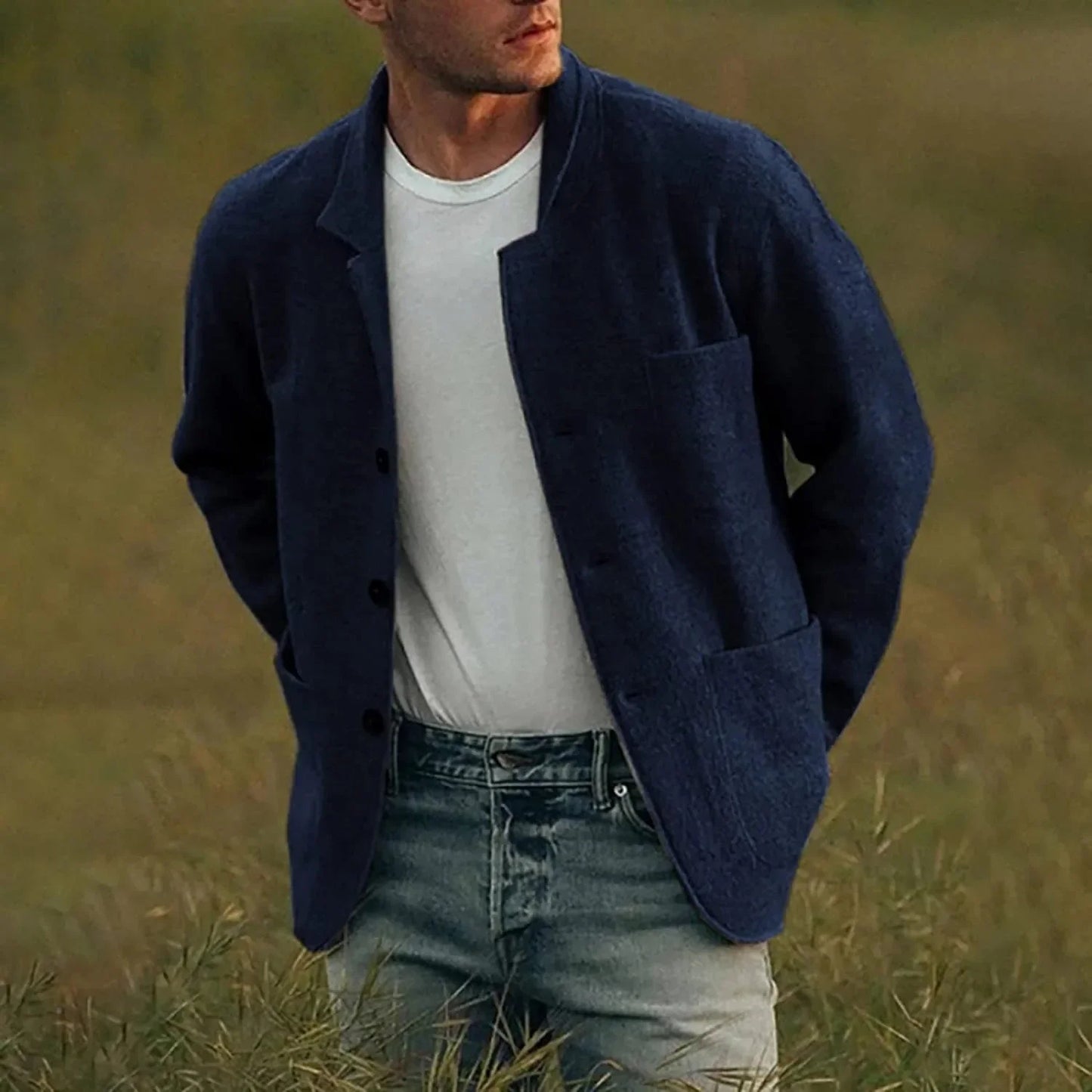 Men's Casual Blazer High-Quality Fabric Elegant Design