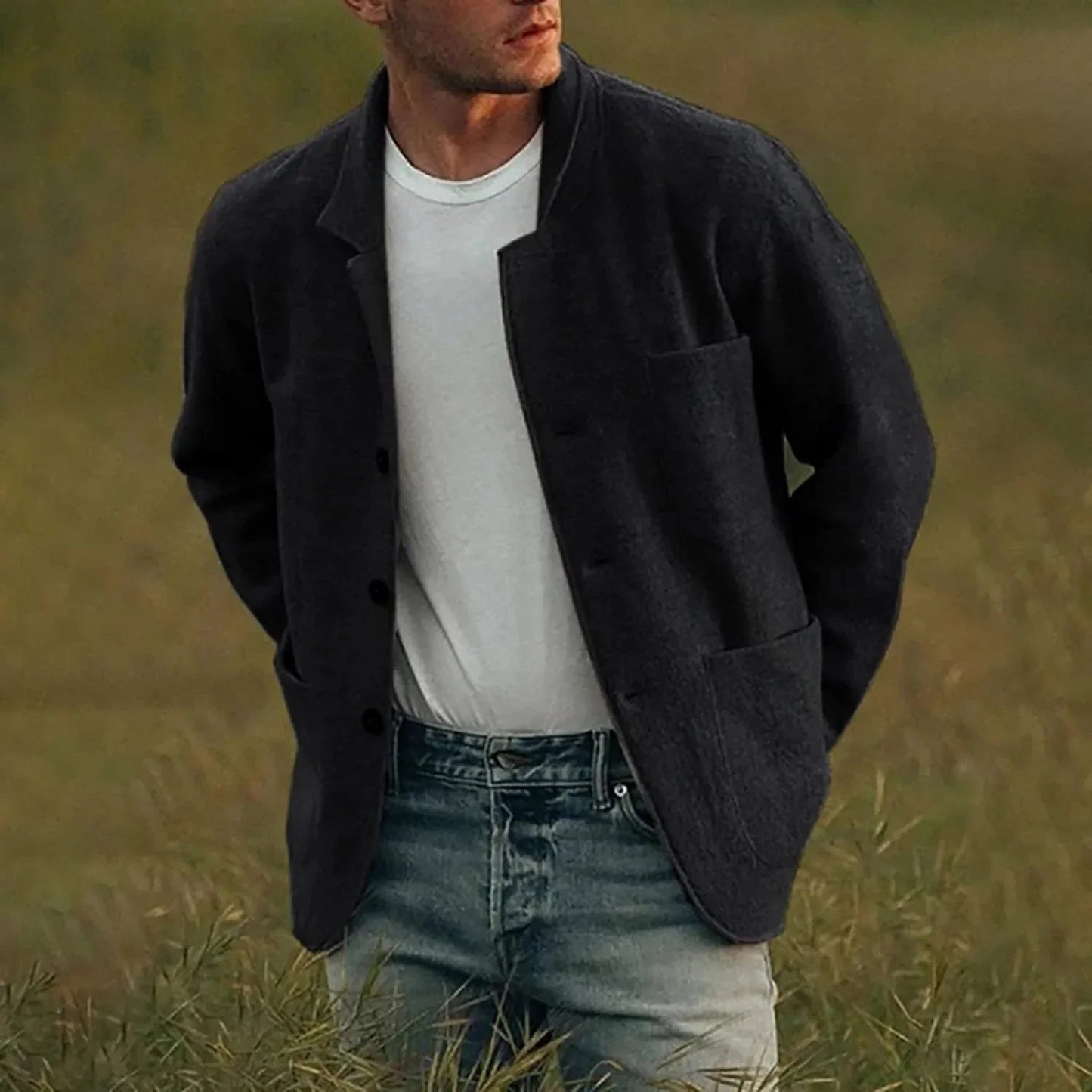 Men's Casual Blazer High-Quality Fabric Elegant Design