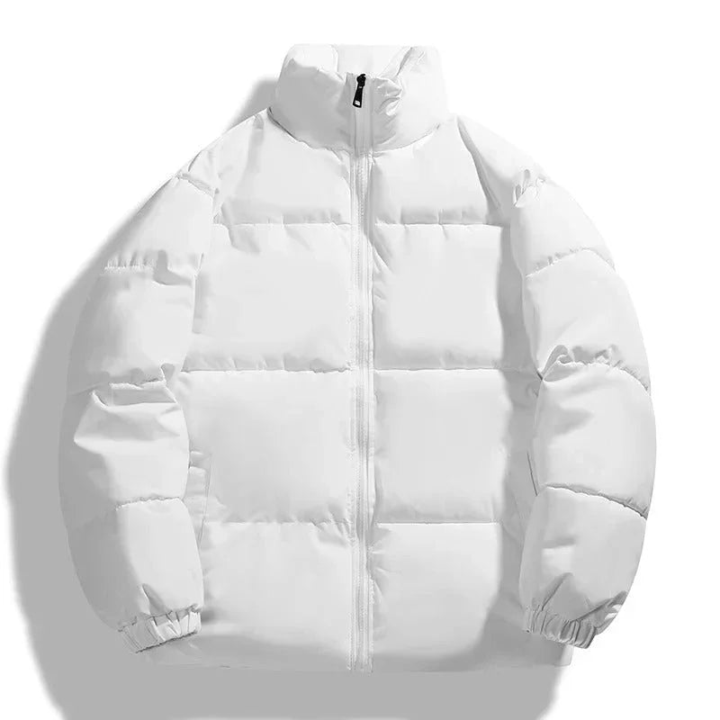 Men's Puffer Jacket Warm Lined Stand-Up Collar