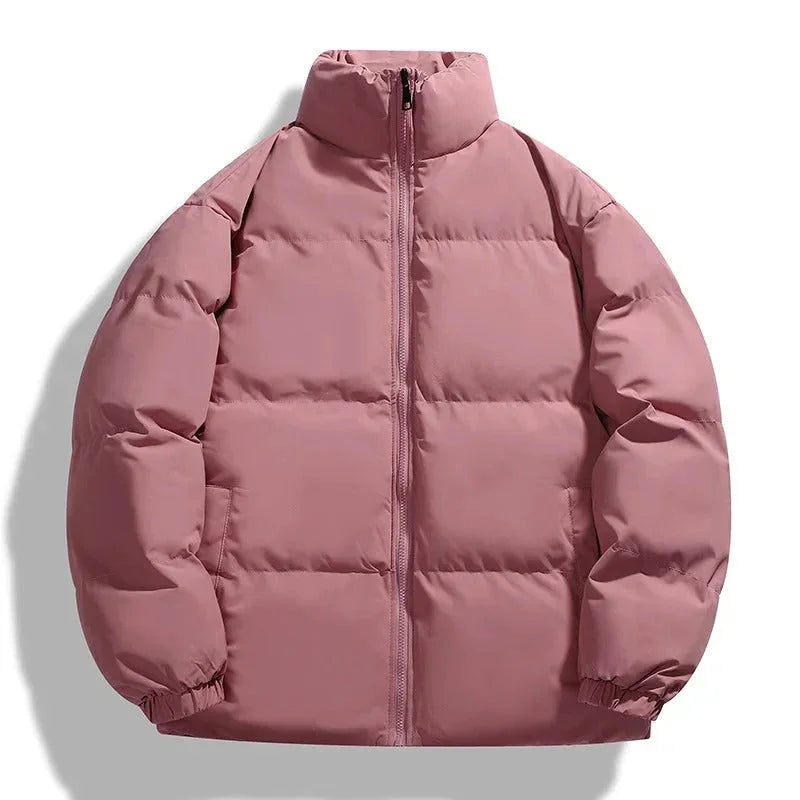 Men's Puffer Jacket Warm Lined Stand-Up Collar