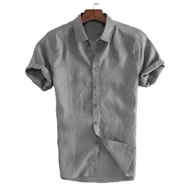 Sunset Lane Button-Down | Men’s Casual Lapel Short Sleeve Shirt - northernnomad