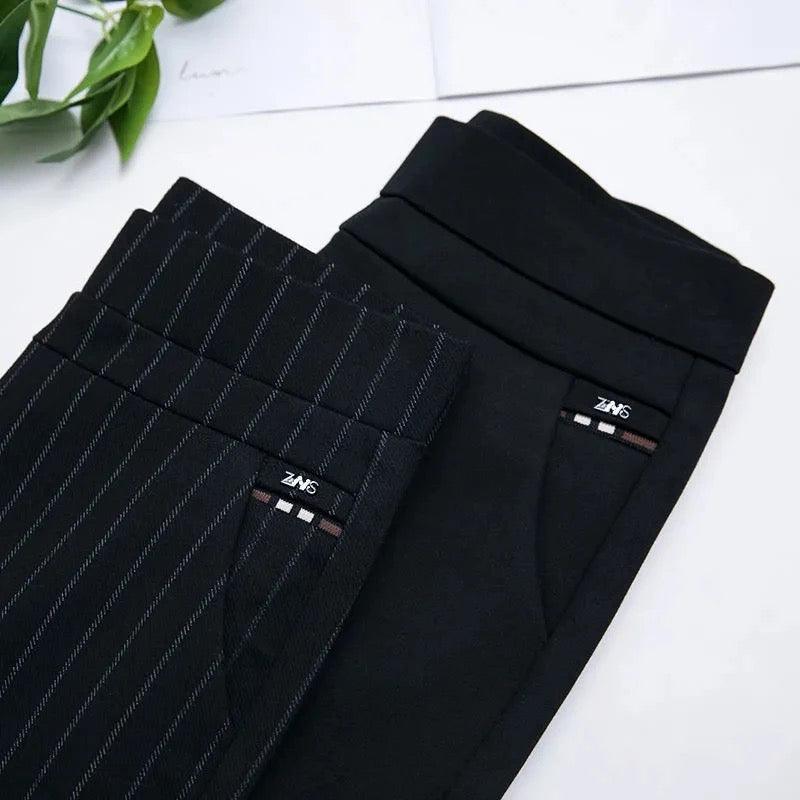 Women's High-Waisted Stretch Leggings with Faux Pocket Detail