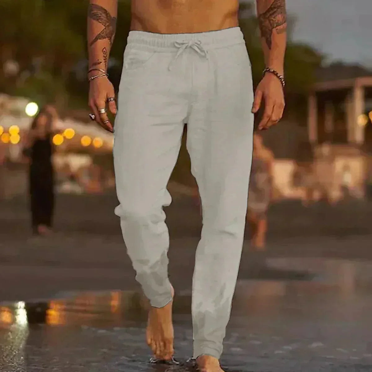 Men's Lightweight Linen Trousers