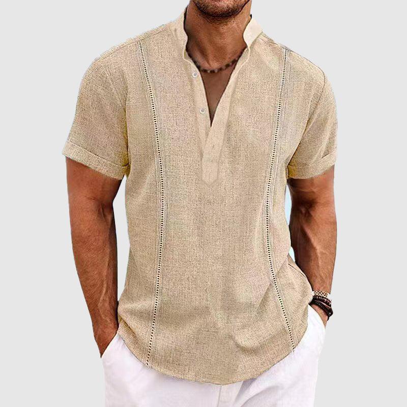 Men's Short Sleeve Shirt Breathable Fabric