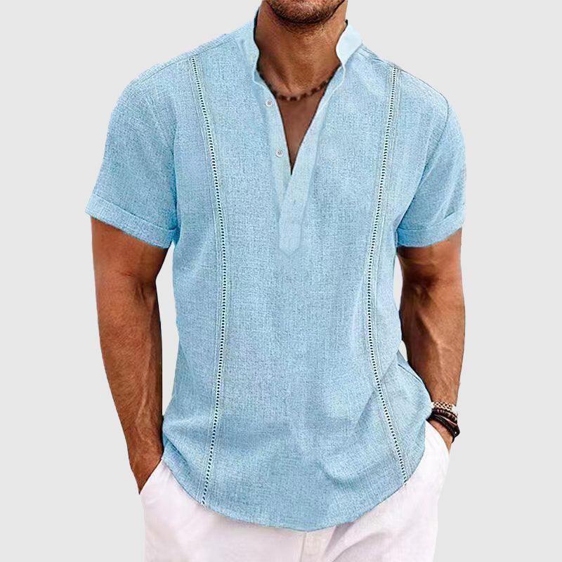 Men's Short Sleeve Shirt Breathable Fabric