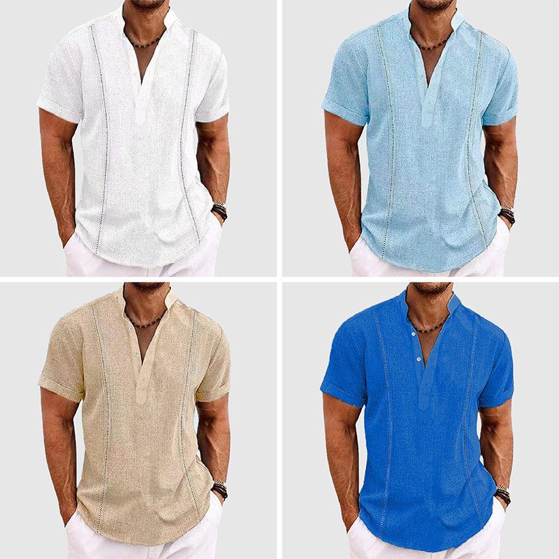 Men's Short Sleeve Shirt Breathable Fabric
