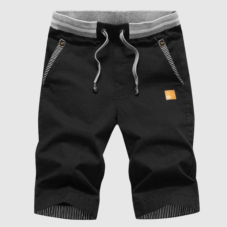 Men's Casual Shorts Drawstring Waist Knee-Length Relaxed Fit