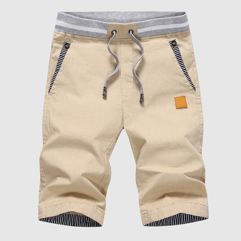 Men's Casual Shorts Drawstring Waist Knee-Length Relaxed Fit