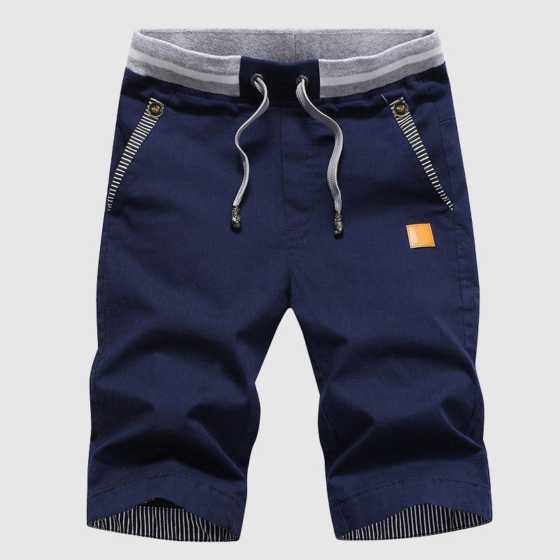 Men's Casual Shorts Drawstring Waist Knee-Length Relaxed Fit