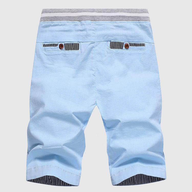 Men's Casual Shorts Drawstring Waist Knee-Length Relaxed Fit