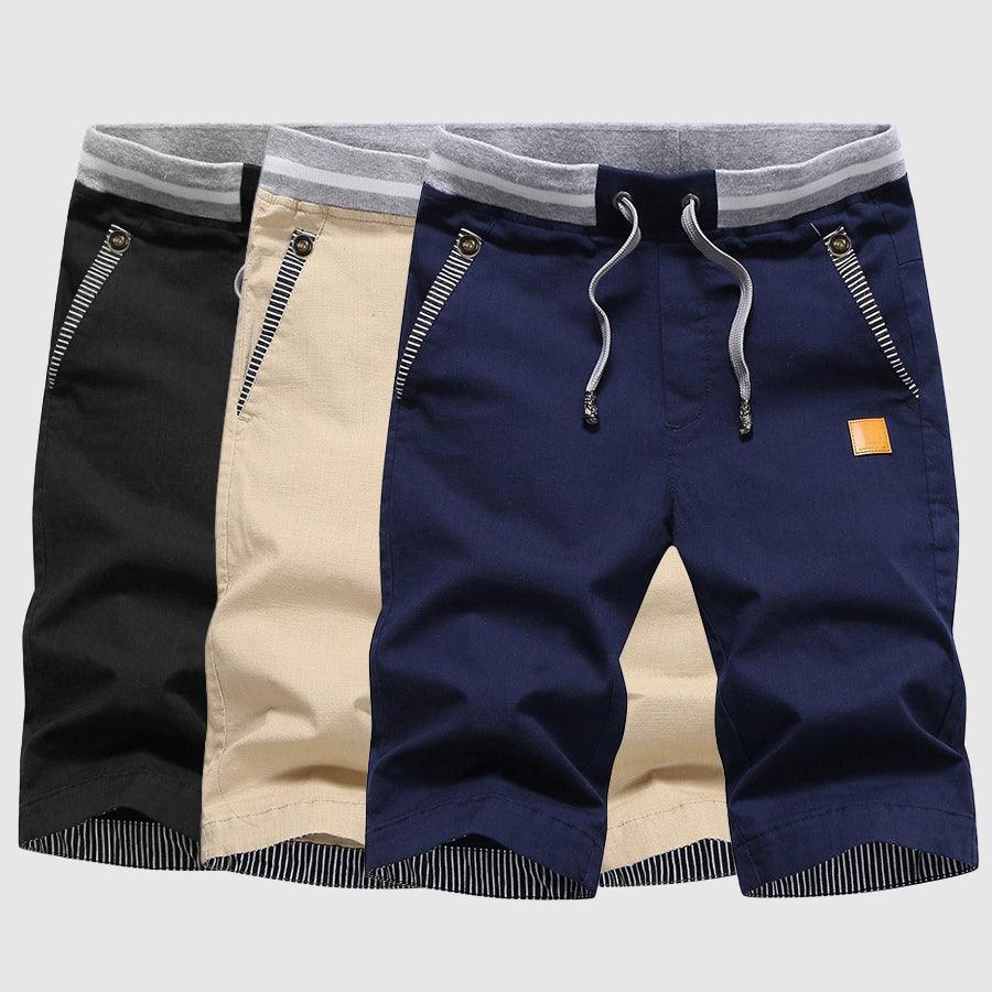 Men's Casual Shorts Drawstring Waist Knee-Length Relaxed Fit