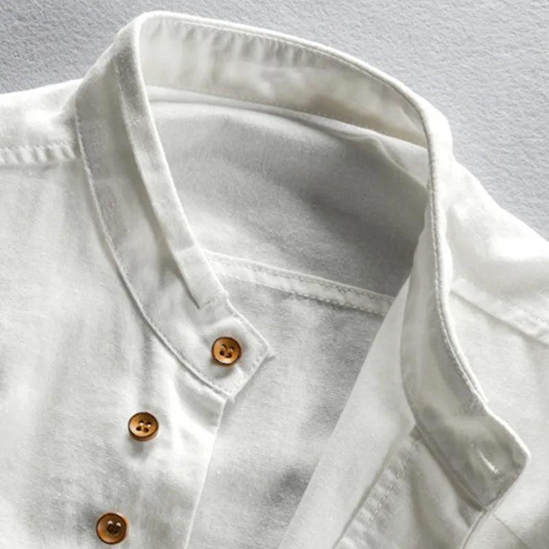Men's Long Sleeve Standard Collar Shirt