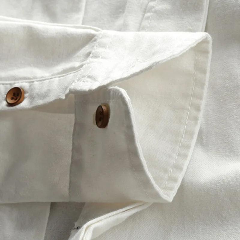 Men's Long Sleeve Standard Collar Shirt