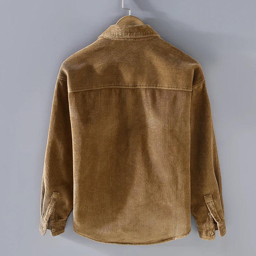 Men's Long Sleeve Corduroy Shirt Casual