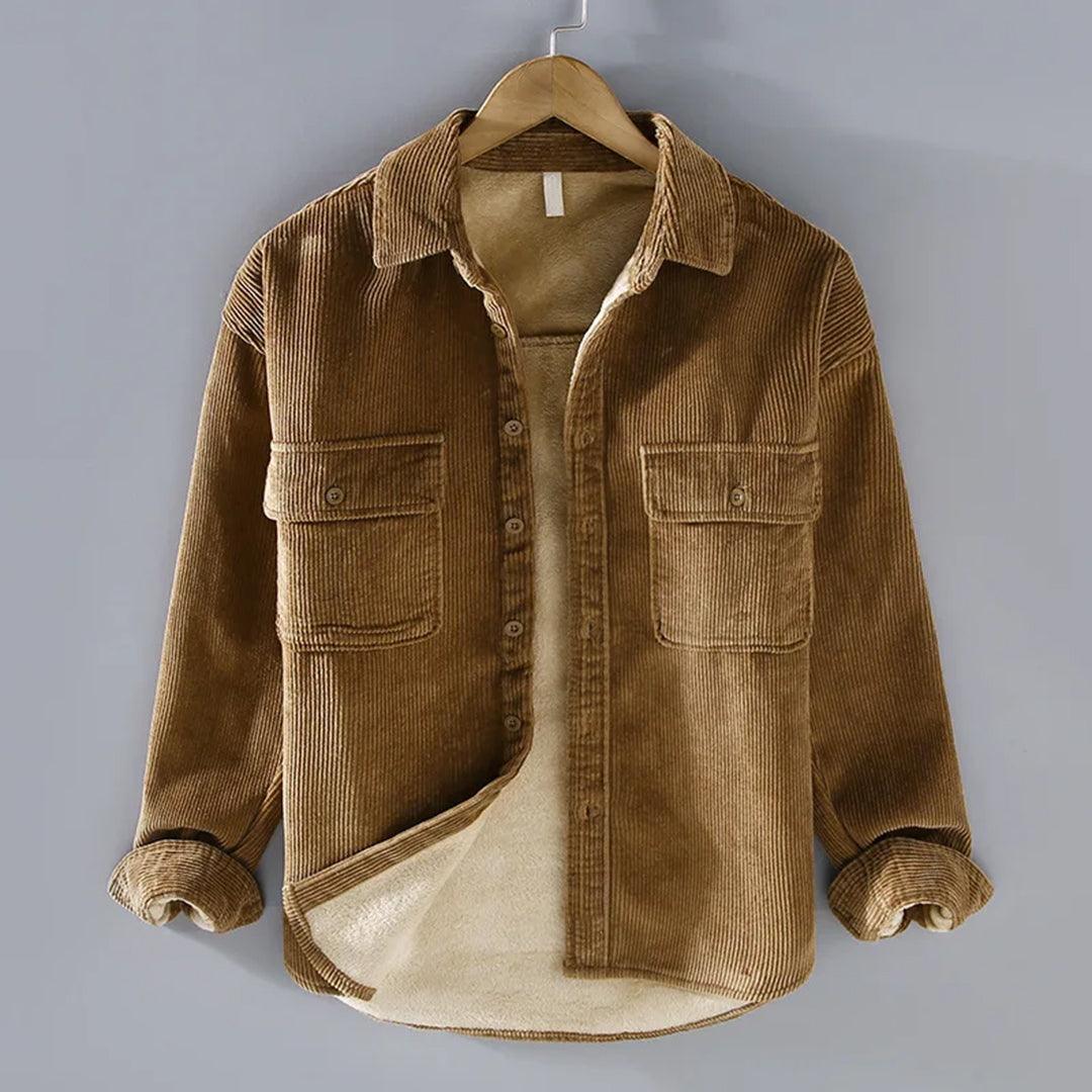 Men's Long Sleeve Corduroy Shirt Casual