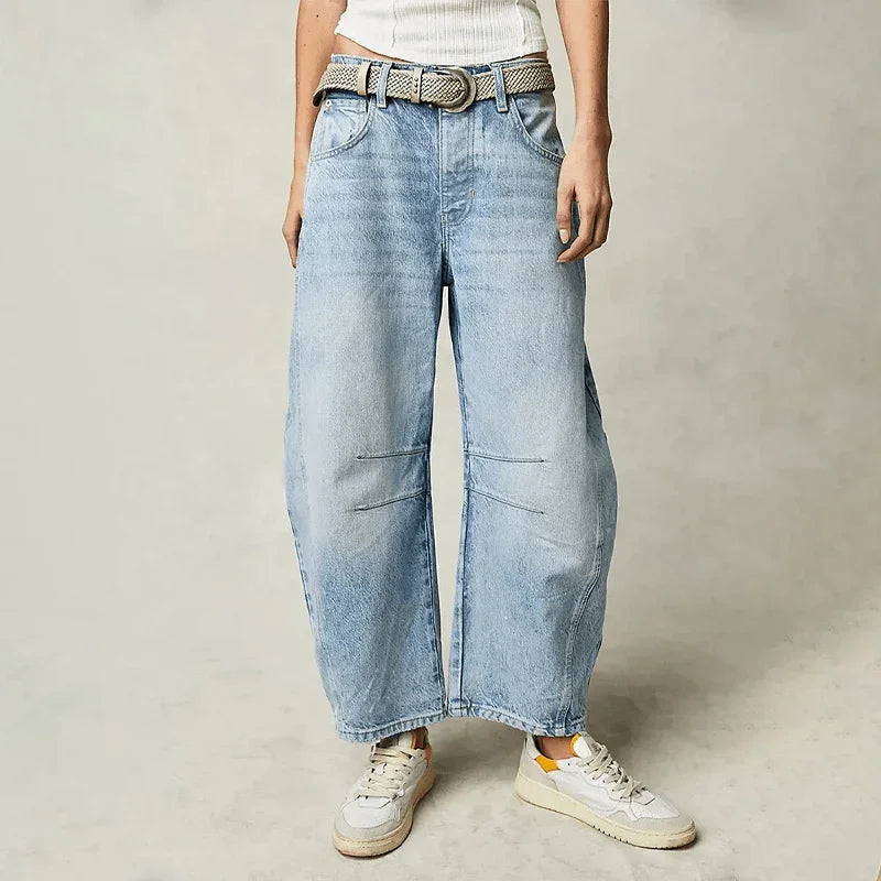 Women's High-Waisted Wide Leg Jeans