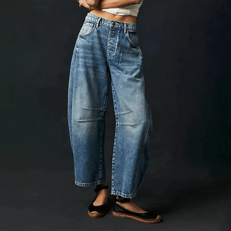 Women's High-Waisted Wide Leg Jeans
