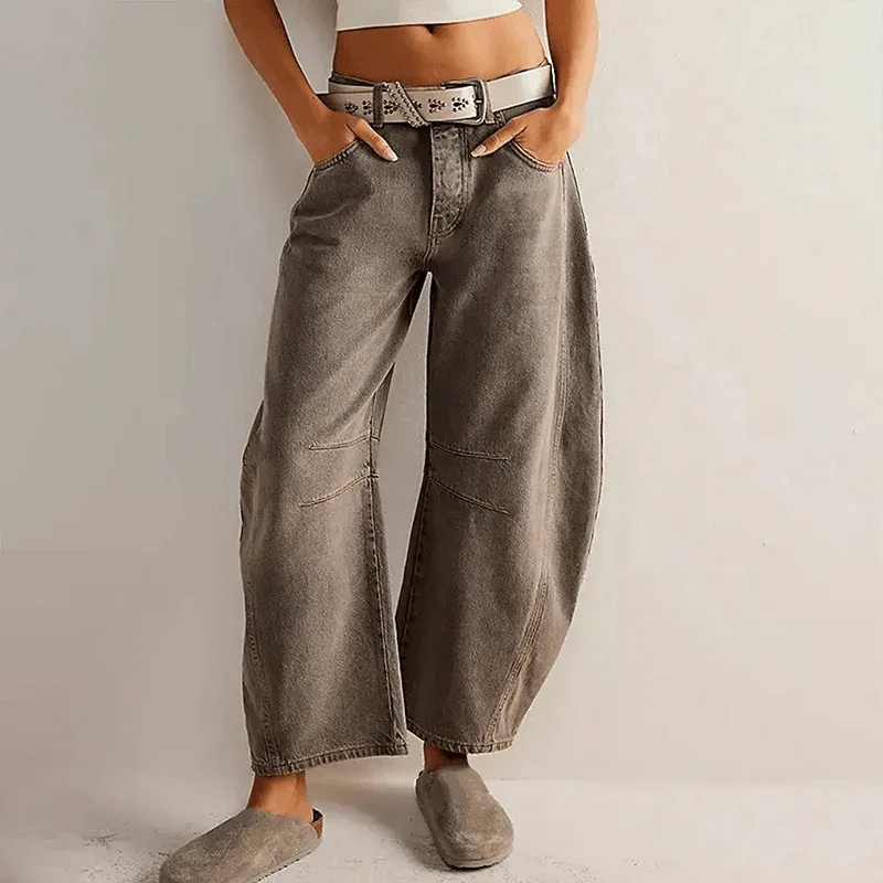 Women's High-Waisted Wide Leg Jeans