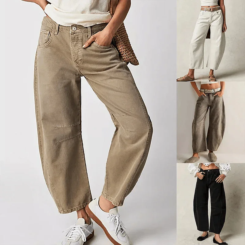 Women's High-Waisted Wide Leg Jeans