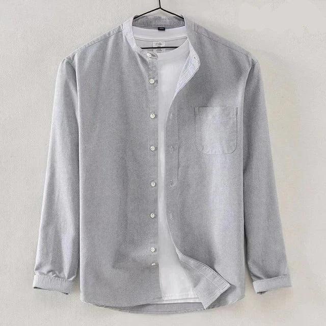 Men's Dress Shirt High Collar Modern Fit