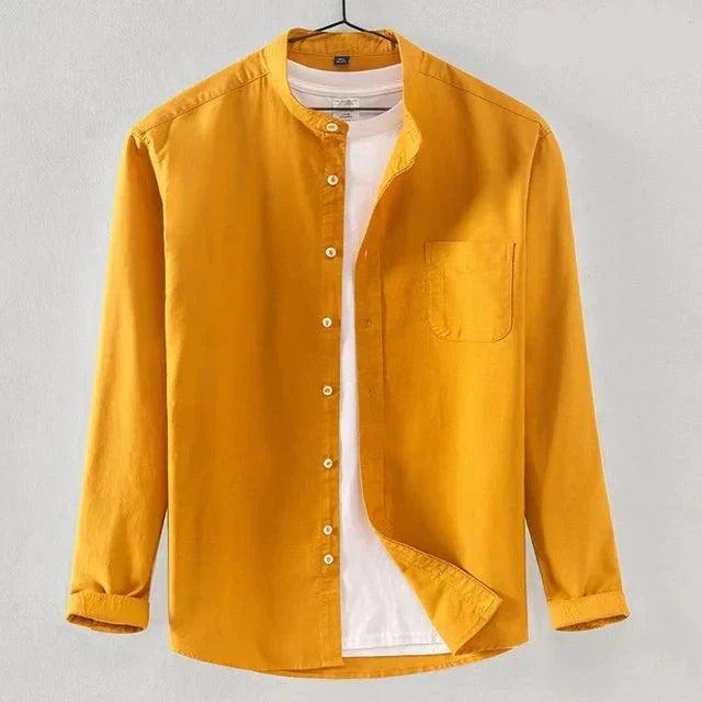 Men's Dress Shirt High Collar Modern Fit