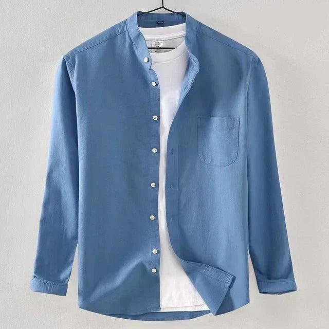 Men's Dress Shirt High Collar Modern Fit