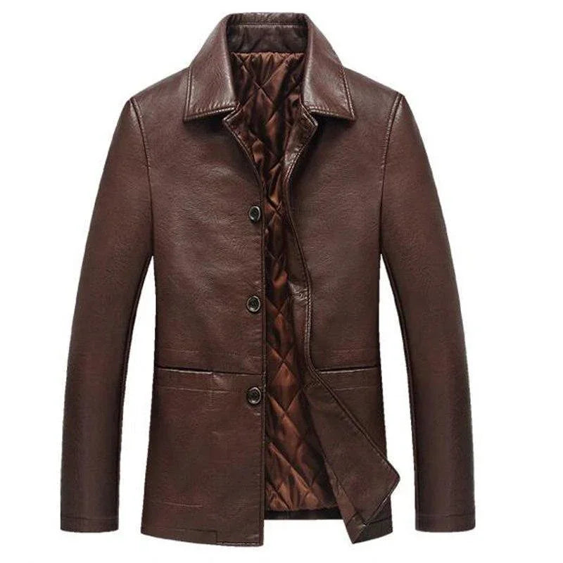 Men's Long Sleeve Jacket Lapel Collar