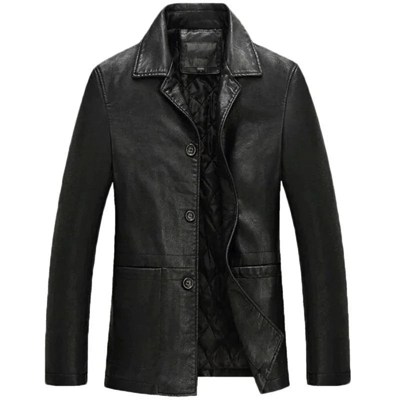 Men's Long Sleeve Jacket Lapel Collar