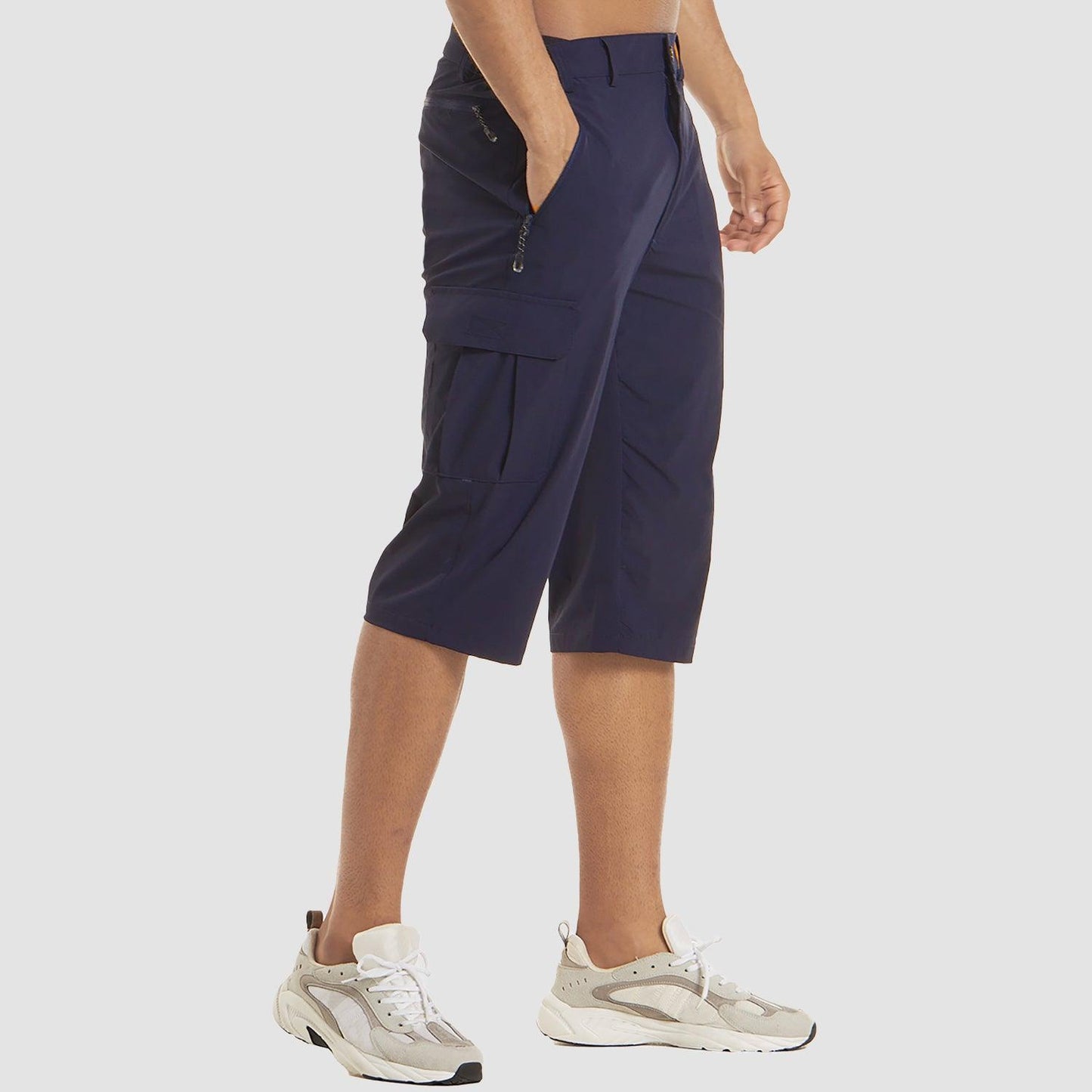 Men's Walking Shorts with Multifunctional Pockets