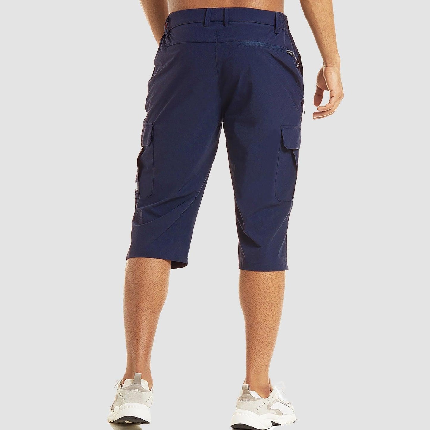 Men's Walking Shorts with Multifunctional Pockets