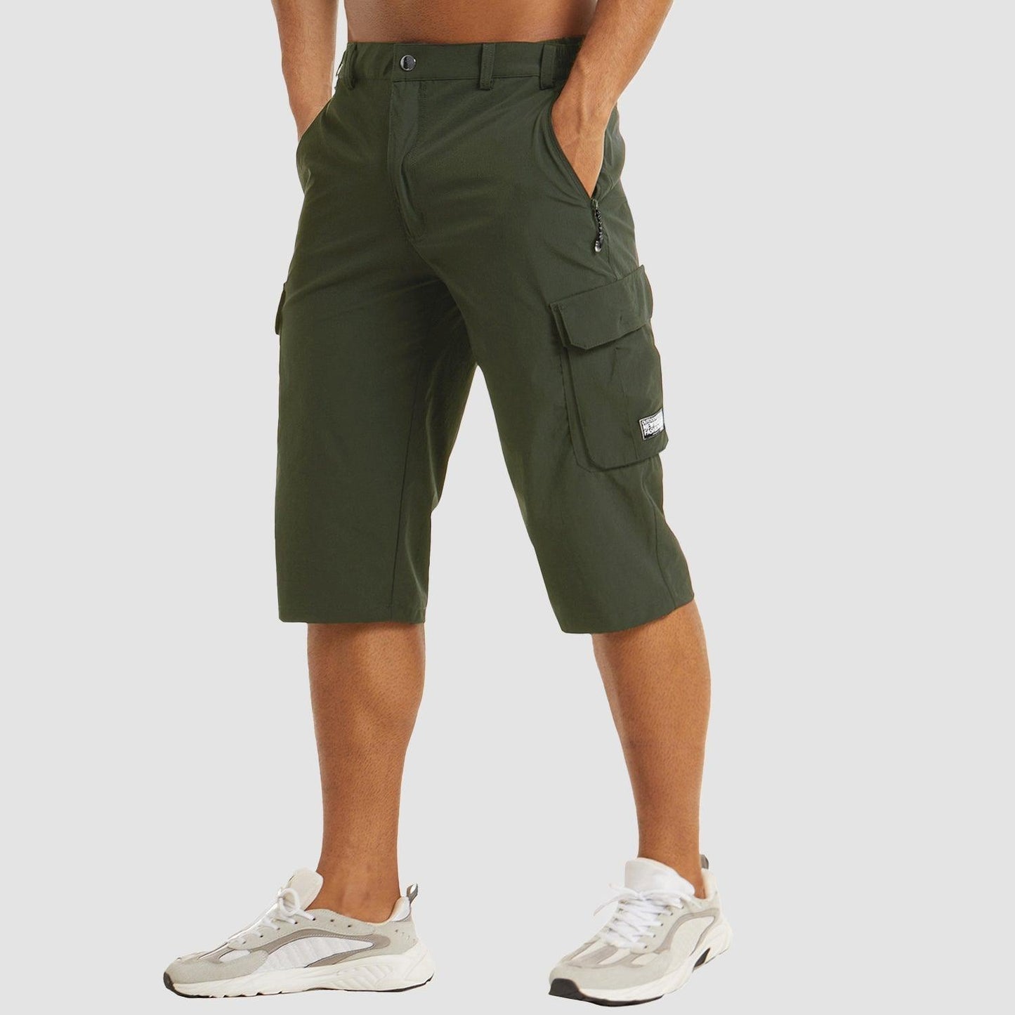 Men's Walking Shorts with Multifunctional Pockets
