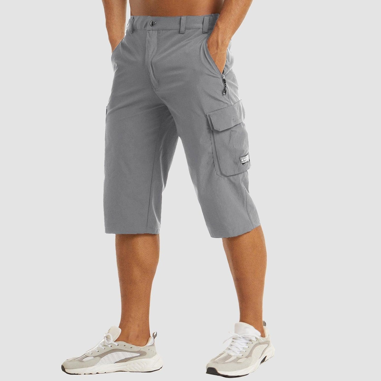 Men's Walking Shorts with Multifunctional Pockets