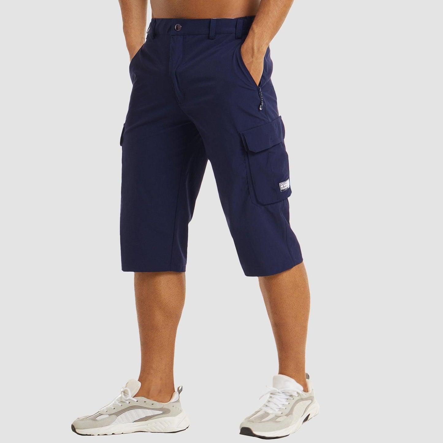 Men's Walking Shorts with Multifunctional Pockets