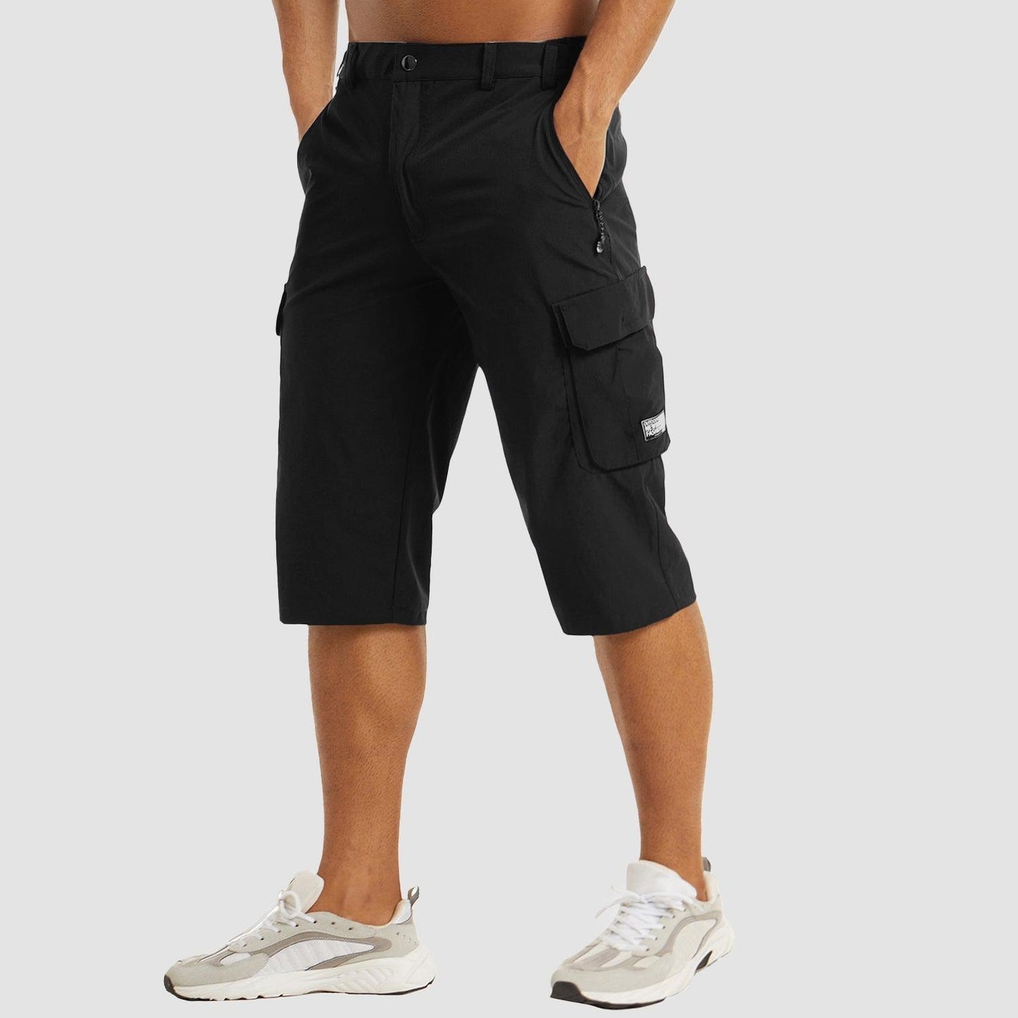 Men's Walking Shorts with Multifunctional Pockets