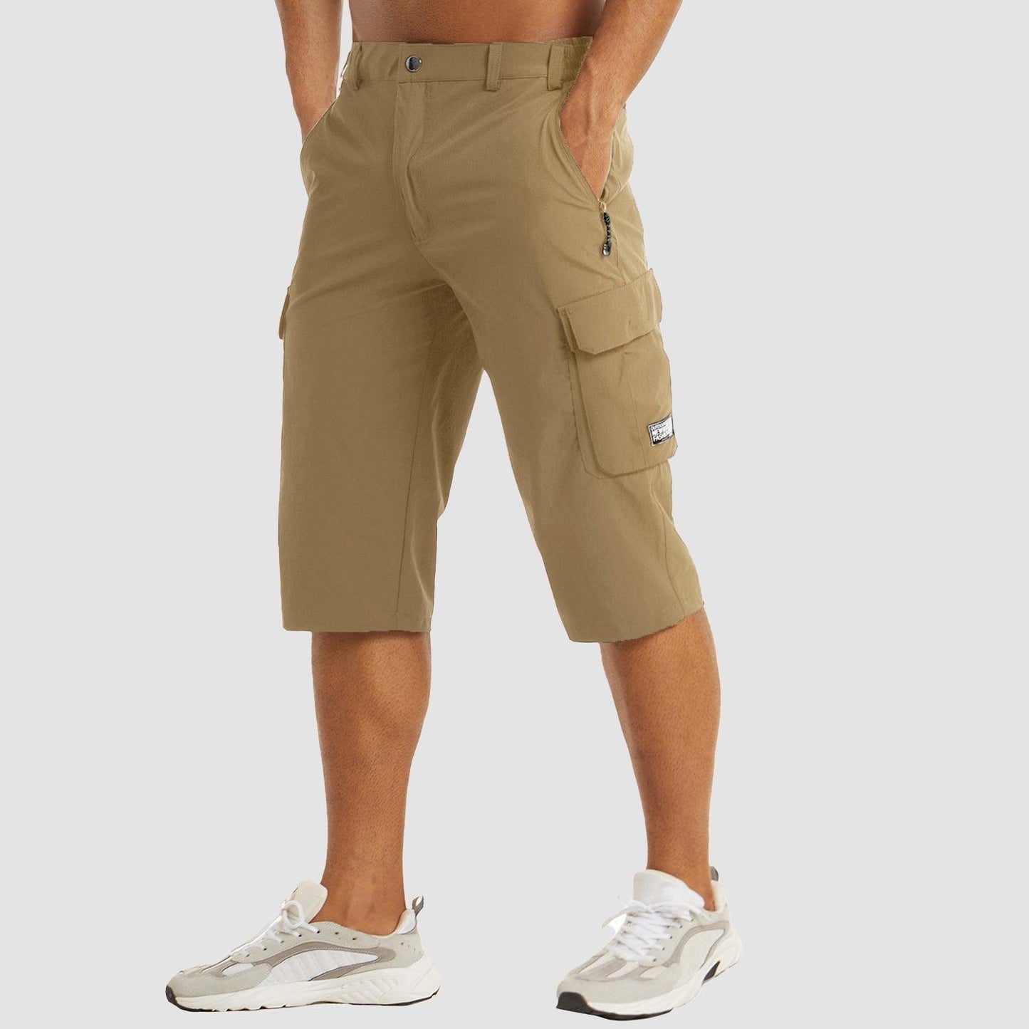 Men's Walking Shorts with Multifunctional Pockets
