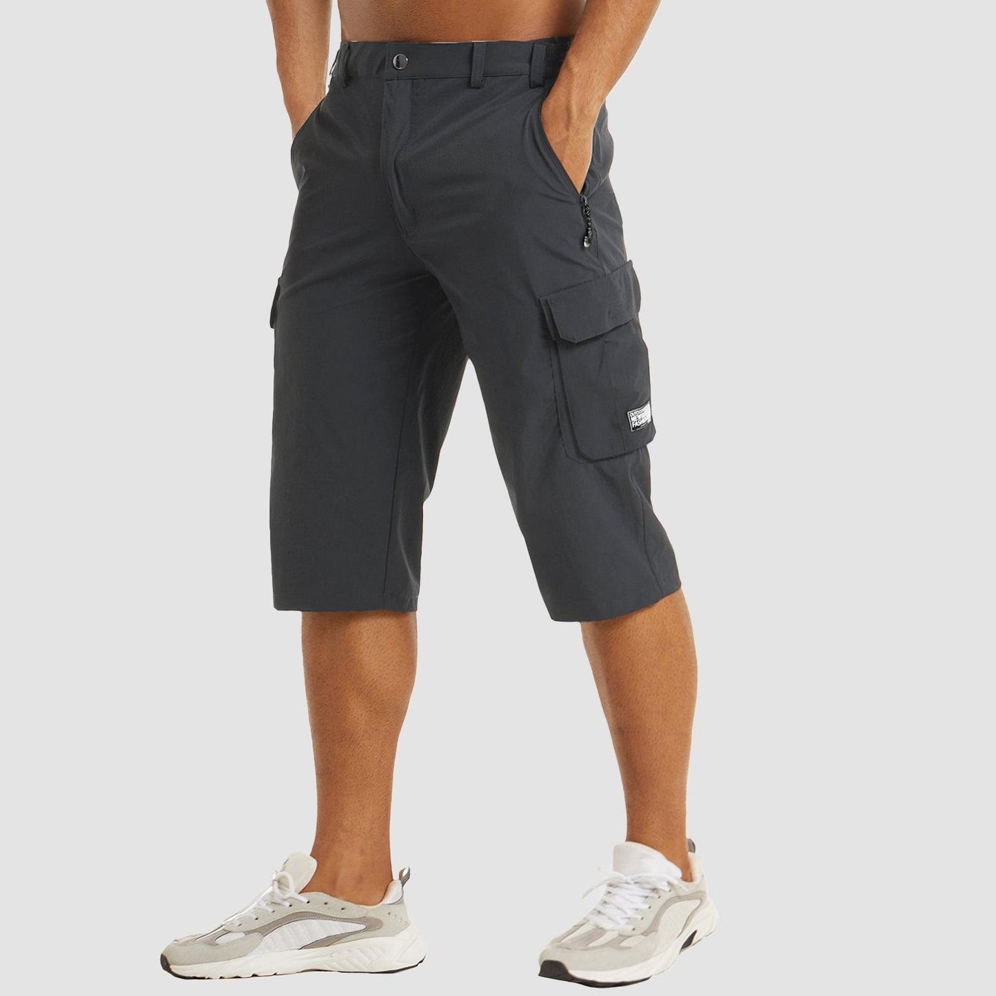 Men's Walking Shorts with Multifunctional Pockets