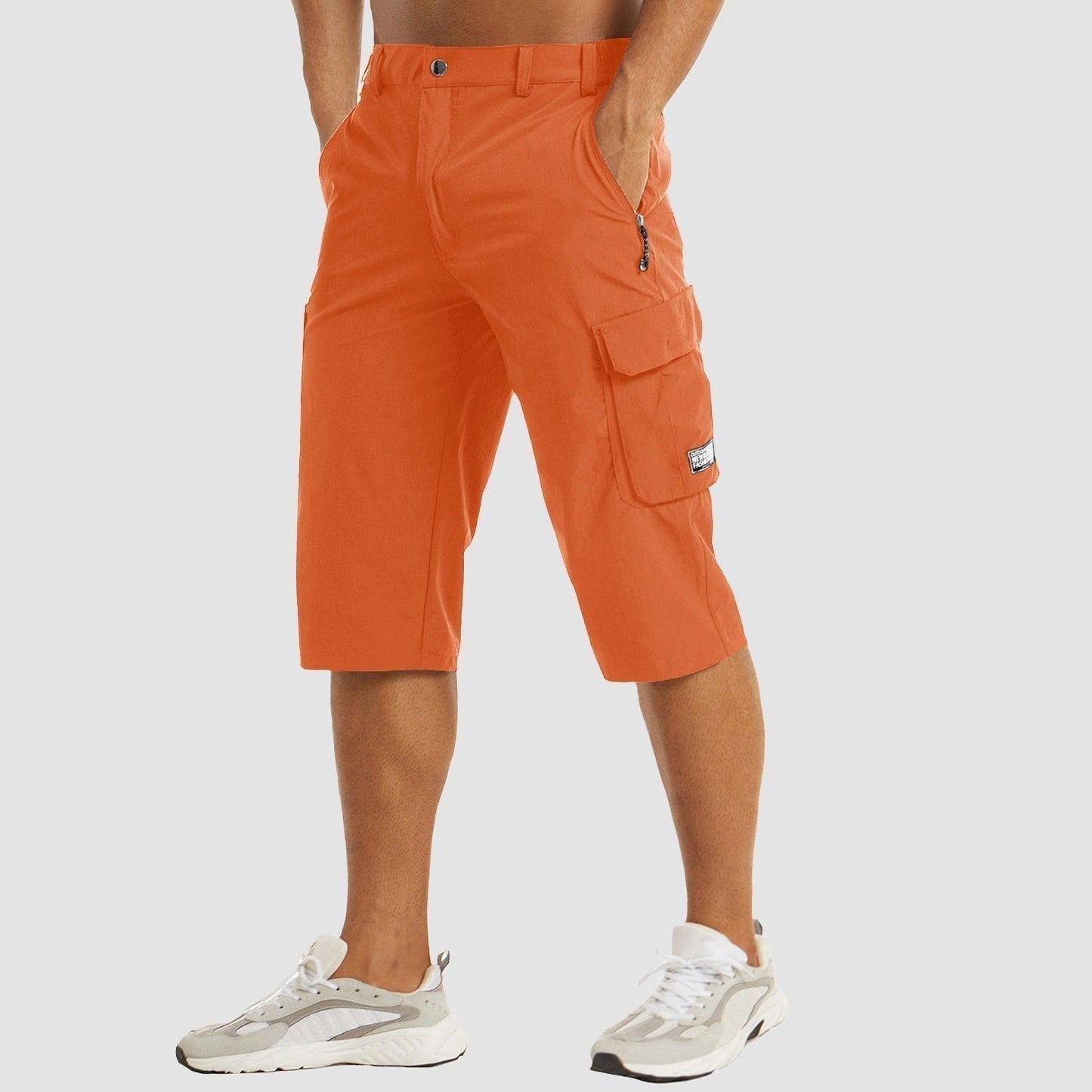 Men's Walking Shorts with Multifunctional Pockets