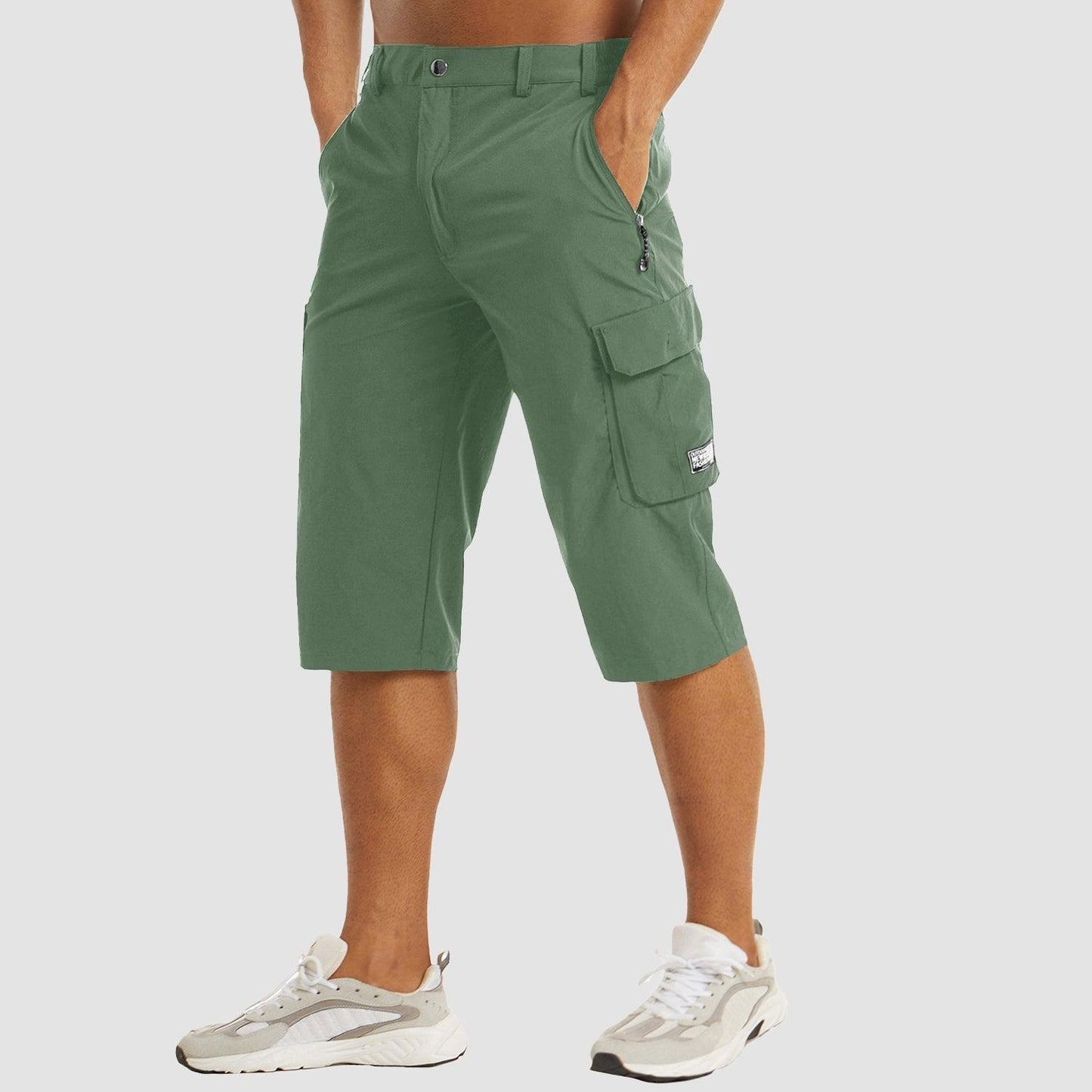 Men's Walking Shorts with Multifunctional Pockets