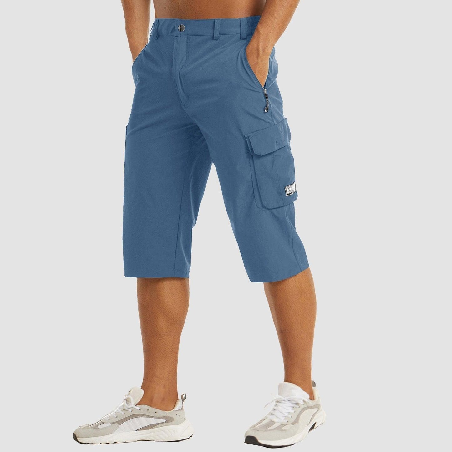 Men's Walking Shorts with Multifunctional Pockets